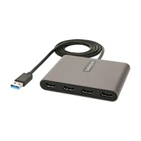 Startech.com USB 3.0 To 4 HDMI Adapter, Quad Monitor External Graphics Card