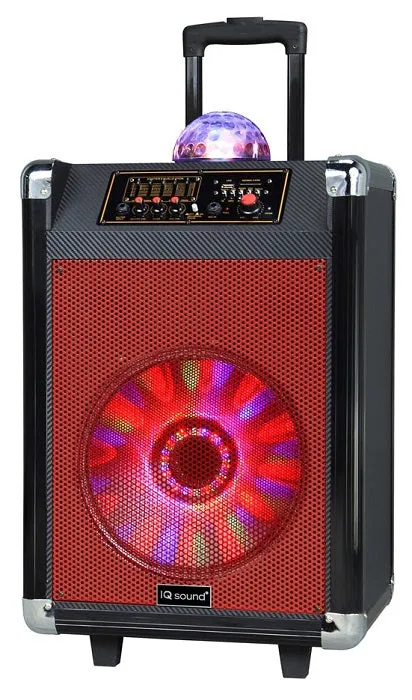 Supersonic 12” Portable Bluetooth Speaker with Disco Ball Light (2 Colors) (On Sale!)