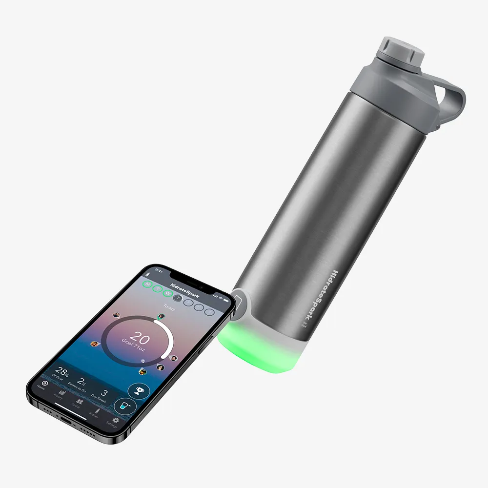 TAP Stainless Steel Smart Water Bottle - Chug Lid