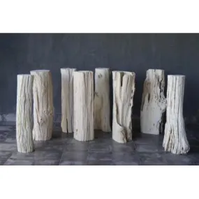 Teak Erosion Stands Table