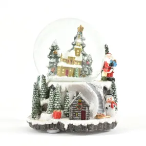 Three Kings 12cm Musical Village Snow Sphere