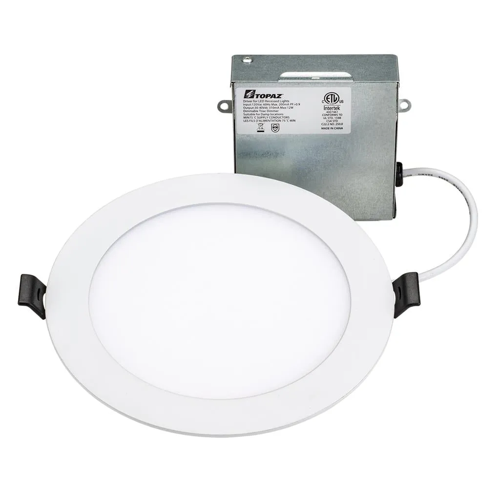 Topaz RDL/6RND/12/5CTS 12W 6" LED Round Recessed Downlight 5 Color Temperature Selectable