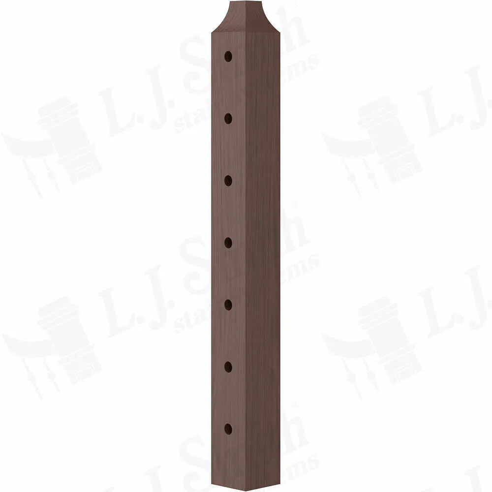 Tube System - Wood Newel - Level Start/Stop - TL-410-XX