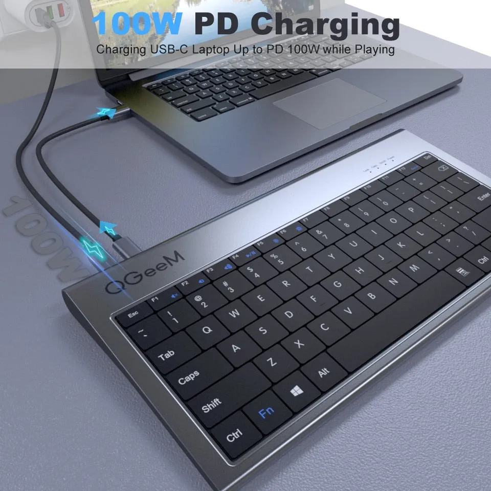 USB C Hub for Macbook Pro Triple Display Type C Hub to Dual 4K HDMI & DP Micro SD Card Readers RJ45 Aux PD USB Hub Adapter