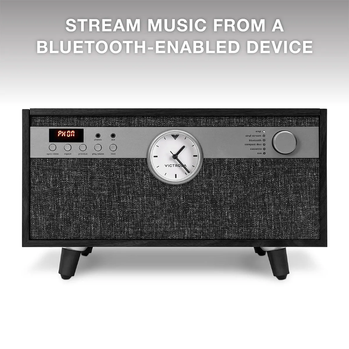 Victrola Victrola Century Signature  6-in-1 Music Center (Black)