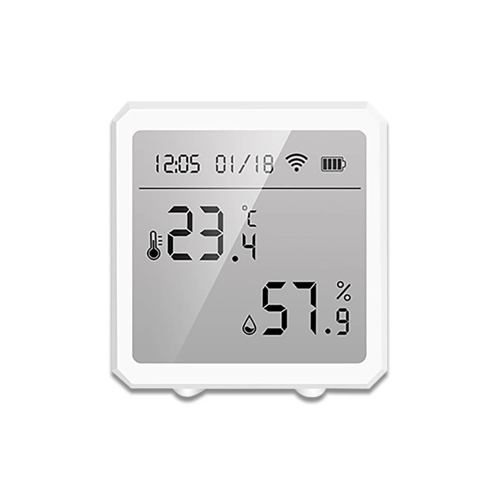 WiFi Smart Adjustable Stroke Electric Window Opener with Thermohygrometer, Phone App Control and Alexa Workable