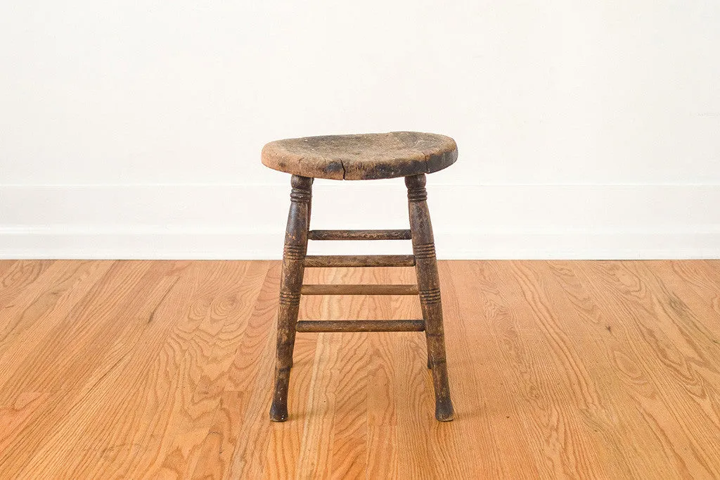 Wood Farmhouse Stool