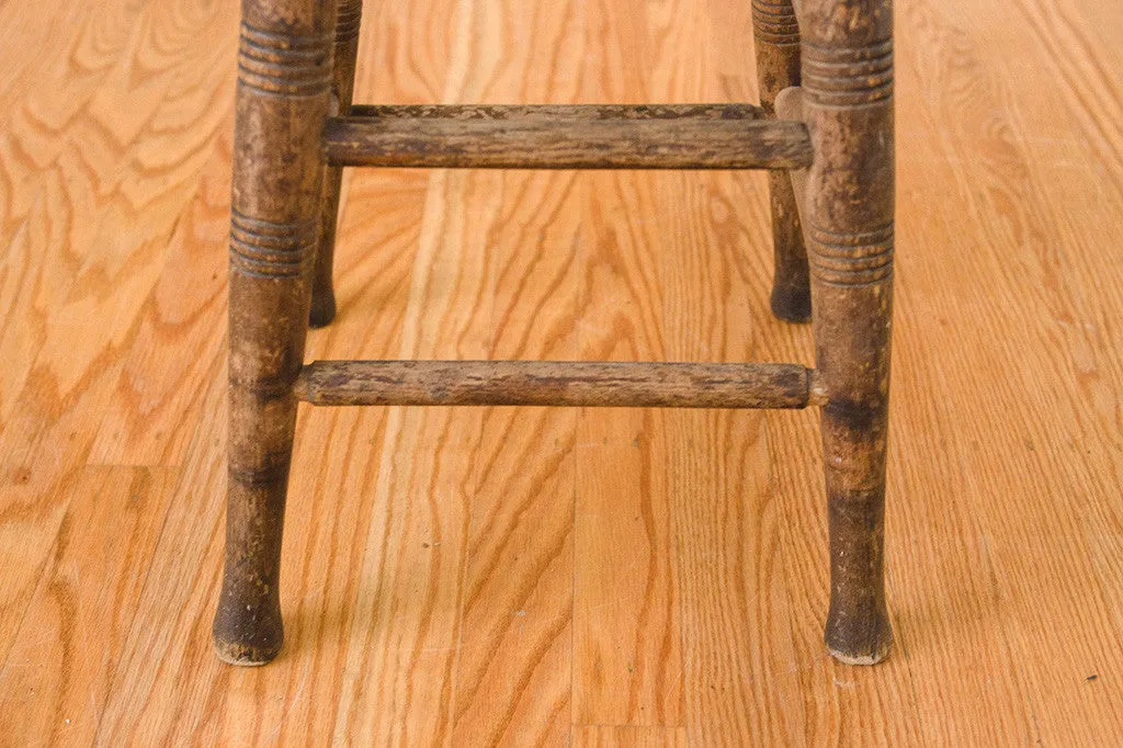 Wood Farmhouse Stool
