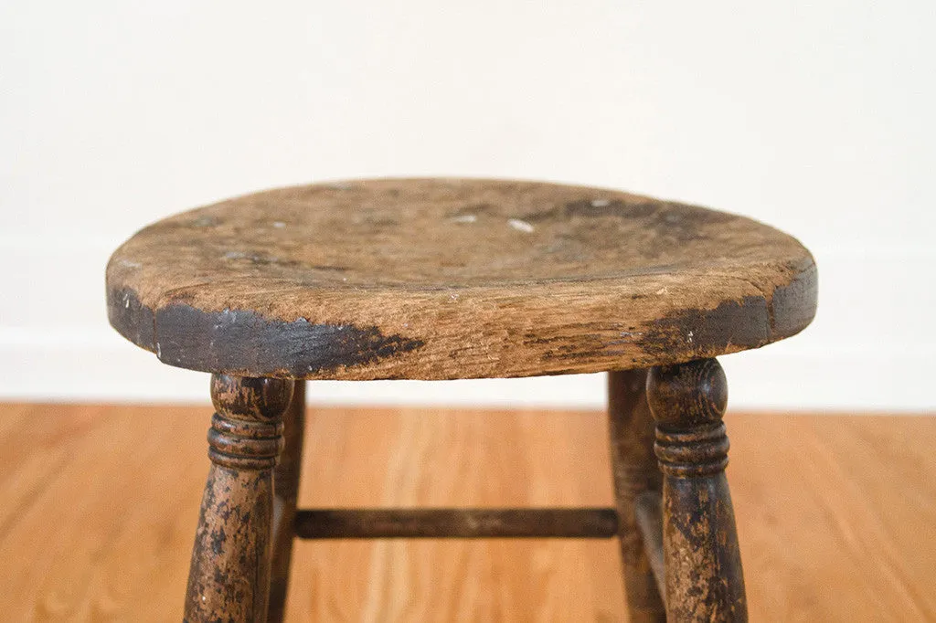 Wood Farmhouse Stool
