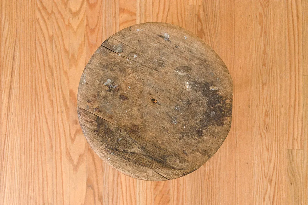 Wood Farmhouse Stool