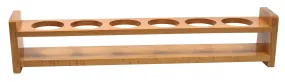 Wooden Bottle Stand - Fits 6 Bottles, up to 1.75" Diameter - Beechwood - Eisco Labs