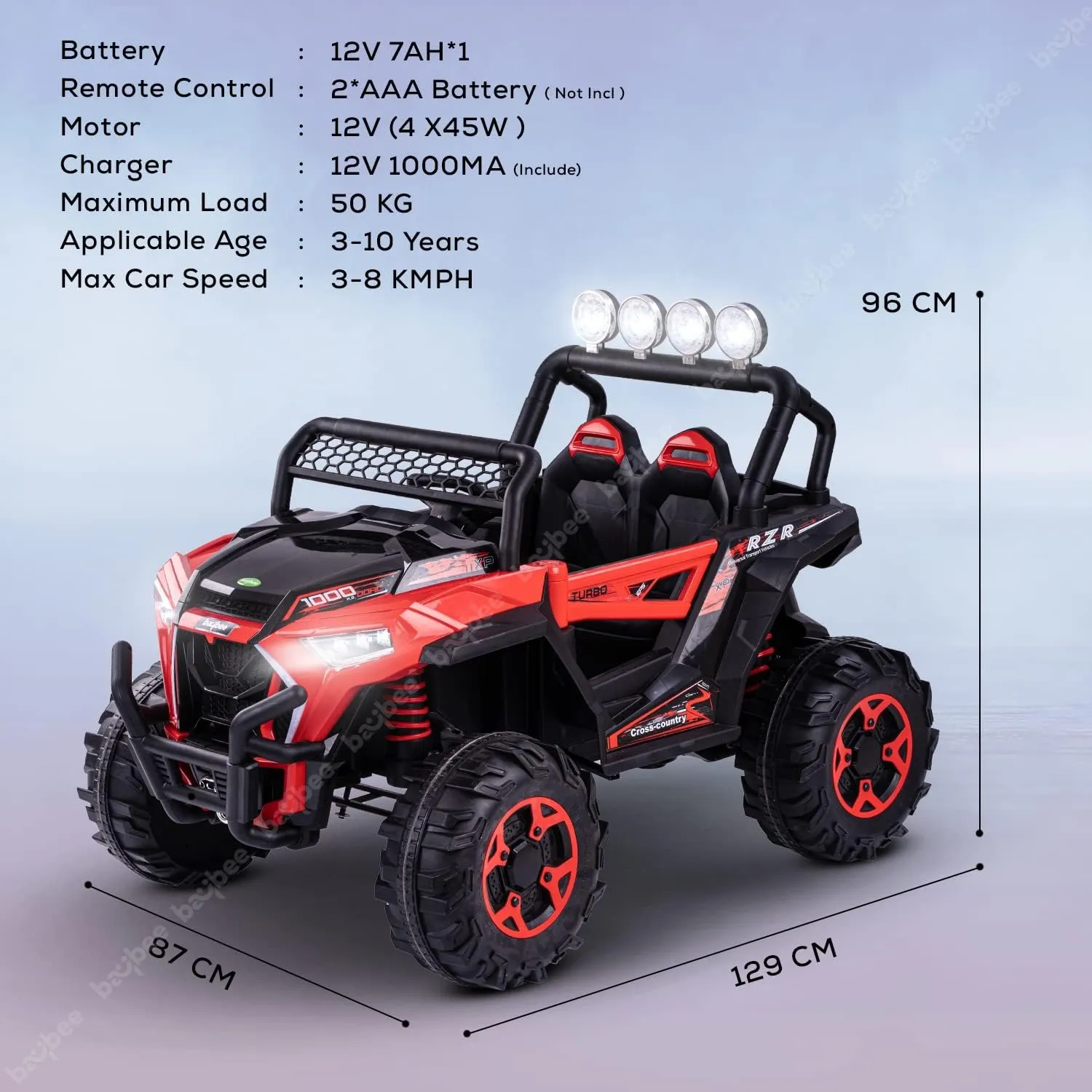 Wrath Battery Operated Jeep for Kids