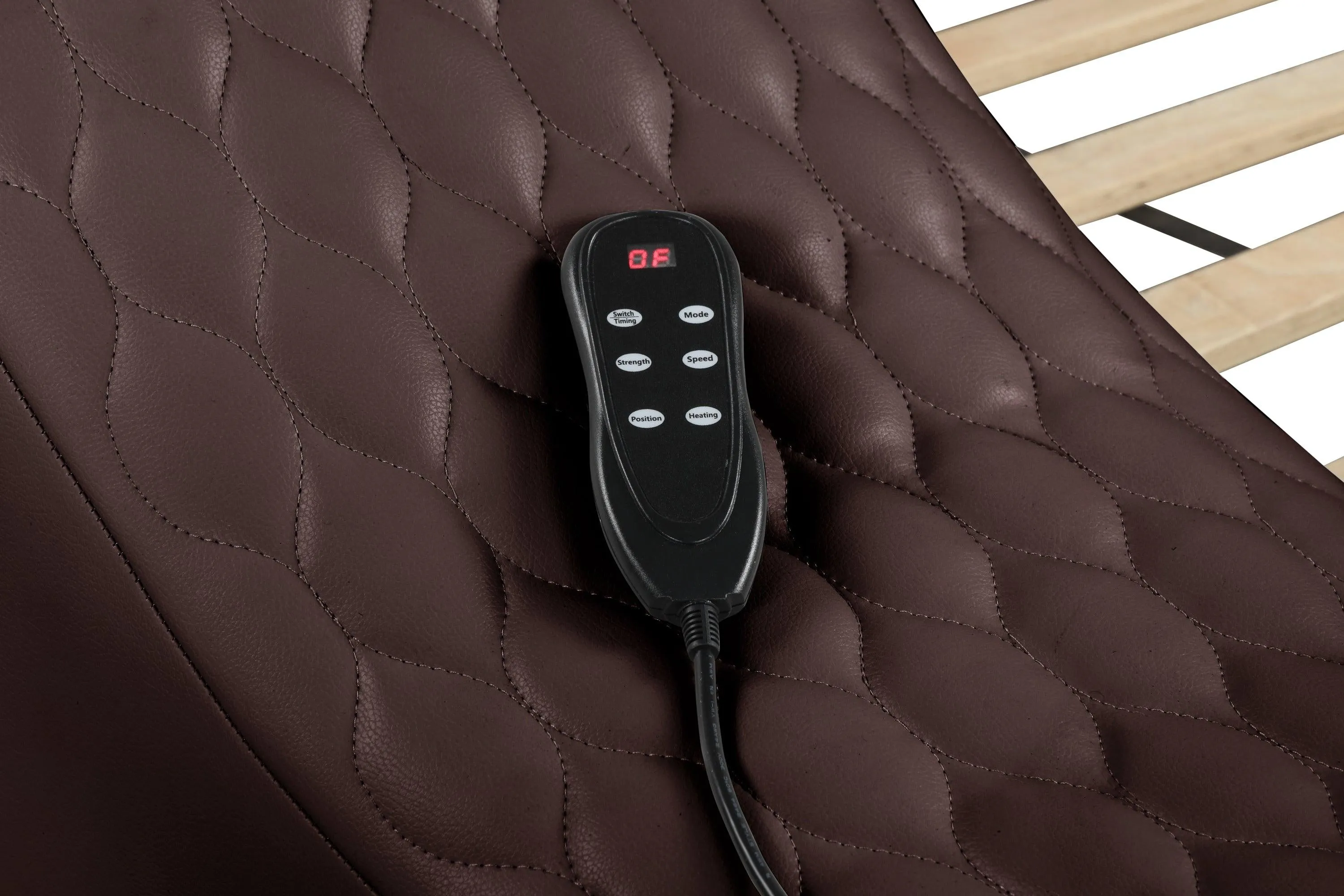Zoya Smart Multifunctional Queen Size Bed Made with Wood in Brown